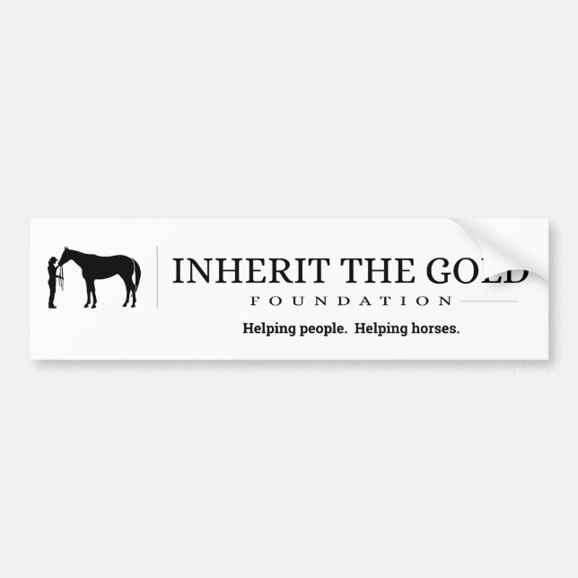 Inherit the Gold Foundation Logo bumper sticker (Front)