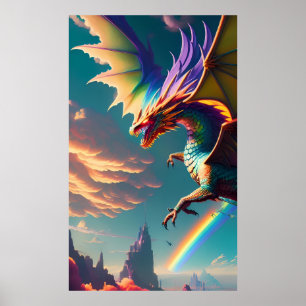 Inimical Acts of Dragonry Fantasy Poster