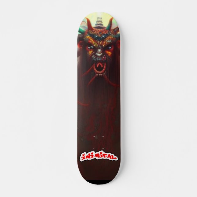 Inimical AI Demon  Skateboard (Front)
