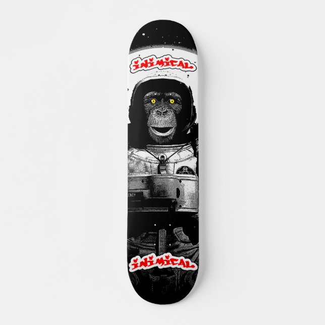 Inimical Astronaut Monkey  Skateboard (Front)