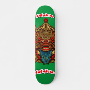 Inimical Barong Mask Deck  Skateboard