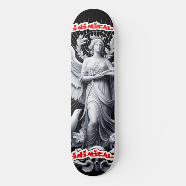 Inimical Based Angel  Skateboard (Front)
