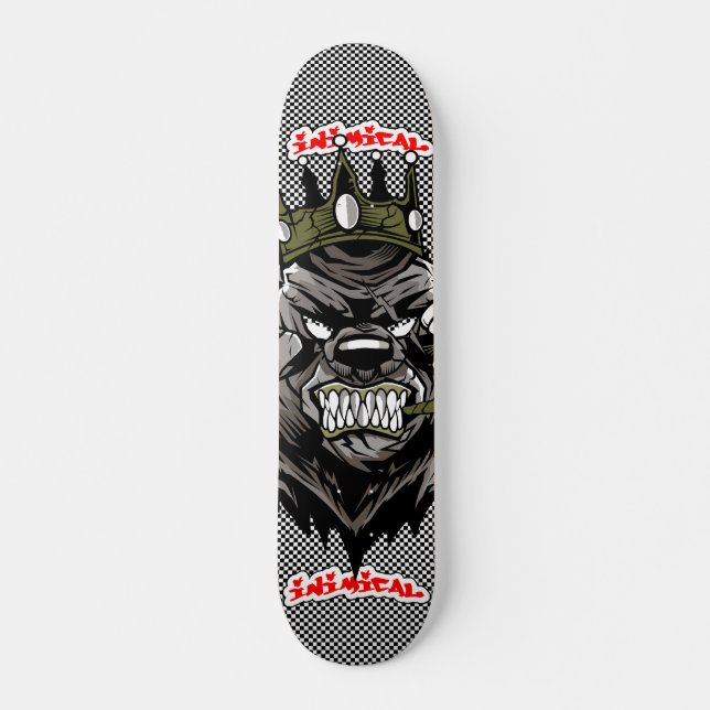 Inimical Bear King 2  Deck  Skateboard (Front)