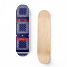 Inimical Blue Paisley Skateboard