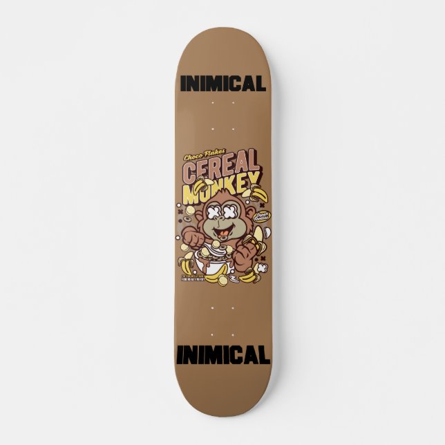 Inimical Cereal Monkey  Skateboard (Front)