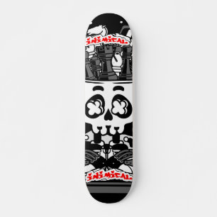 Inimical Chess Skull  Skateboard