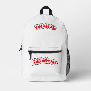 Inimical Classic Woods Graffiti Tag Logo Printed Backpack