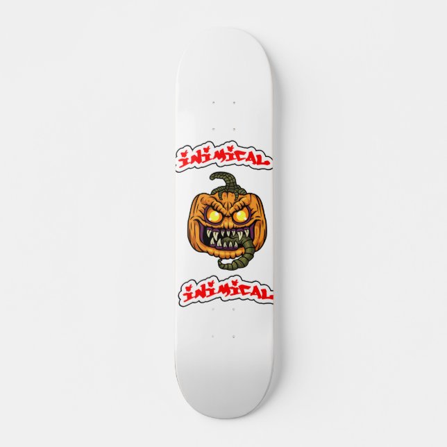 Inimical Halloween Skateboard Deck  (Front)