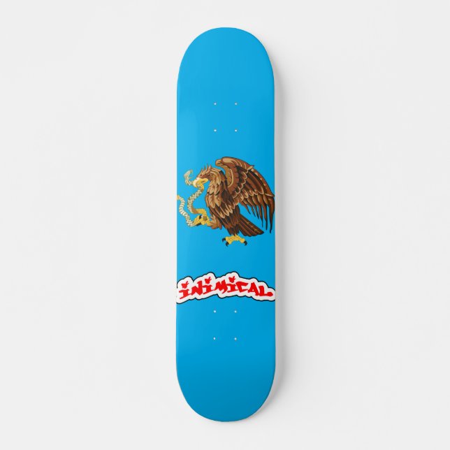 Inimical Mexico Coat of Arms Skateboard (Front)