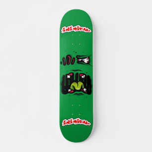 Inimical Monster Face  Skateboard