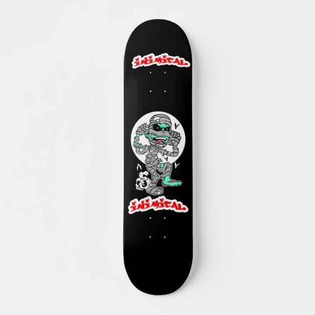 Inimical Mummy Deck  Skateboard (Front)