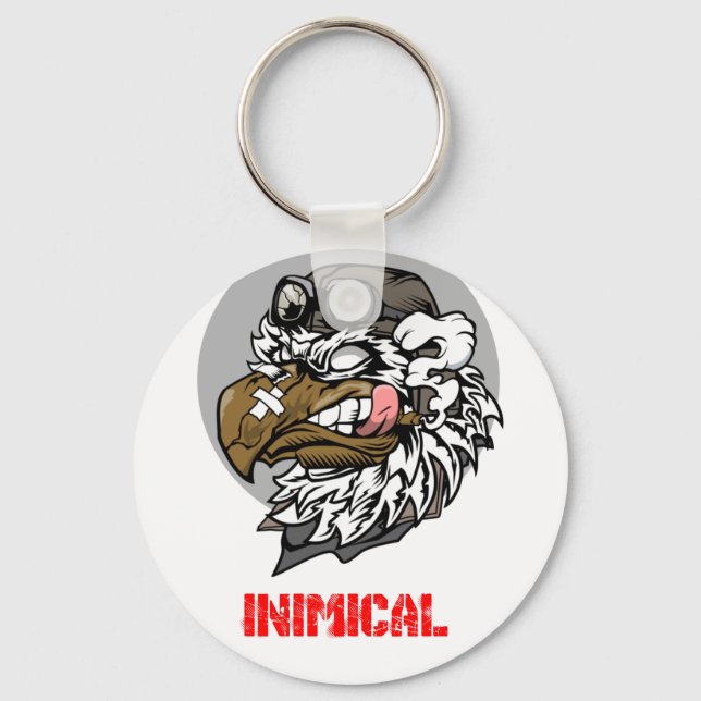Inimical Pilot Eagle  Key Ring (Front)