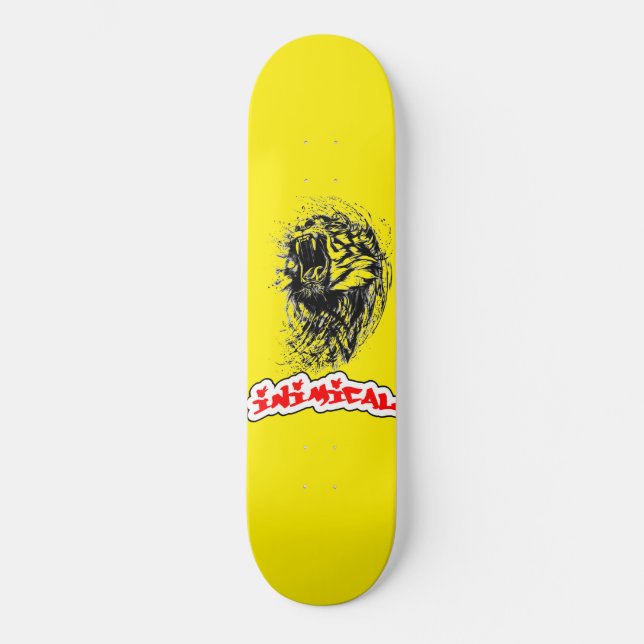 Inimical Raging Tiger Skateboard (Front)