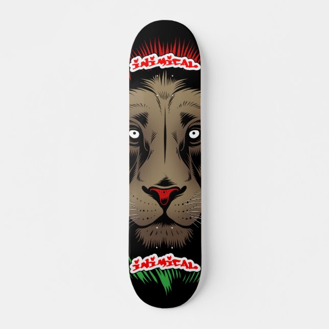 Inimical Reggae Lion Skateboard (Front)