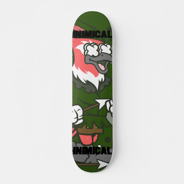 Inimical Robin Bird Skateboard (Front)