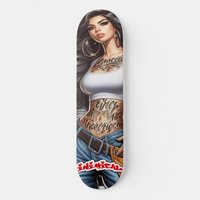 Inimical Rosa  Skateboard (Front)