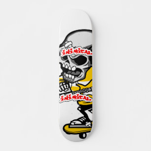 Inimical Skull Skater Skateboard Deck