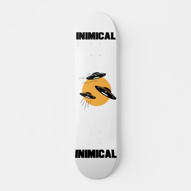 Inimical UFO Attack! Skateboard (Front)