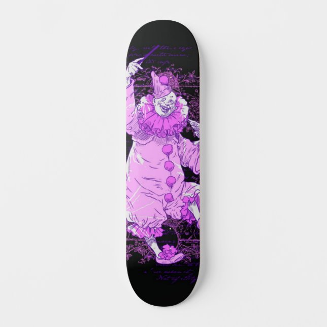 Inimical Vaudeville Clown Skateboard (Front)