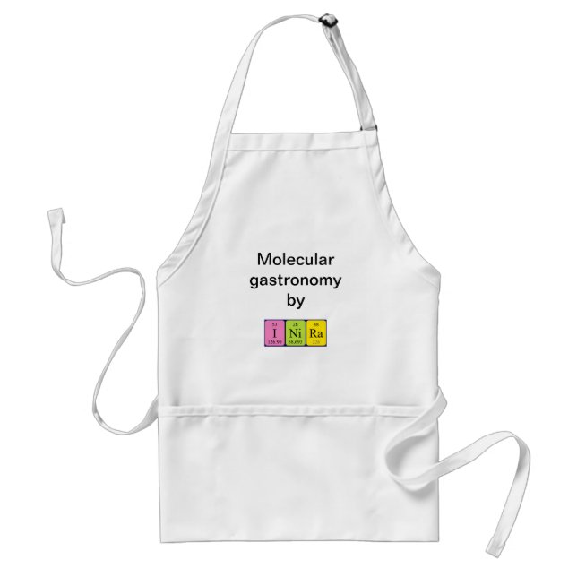 Inira periodic table name apron (Front)