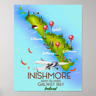 Inishmore Aran Islands Galway Bay Ireland Notebook Poster