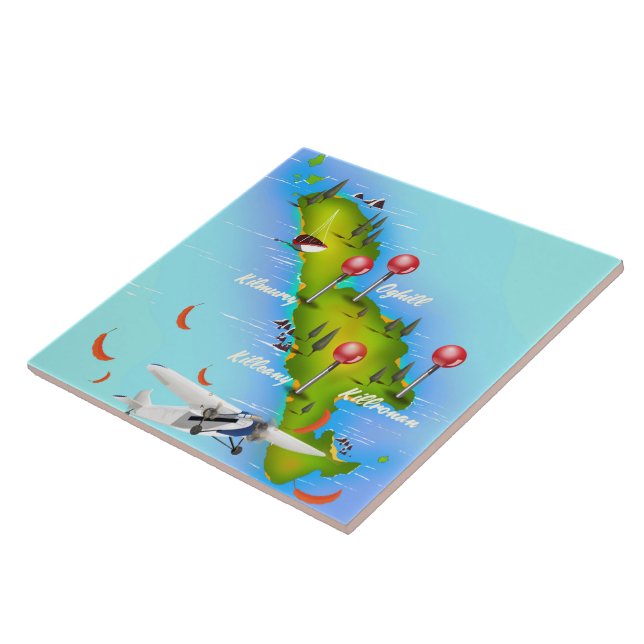 Inishmore Aran Islands Galway Bay Ireland Tile (Side)