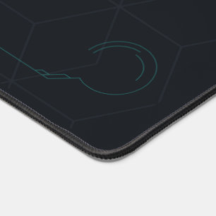 Init Focus Mode Cyberpunk HUD Developer Desk Mat