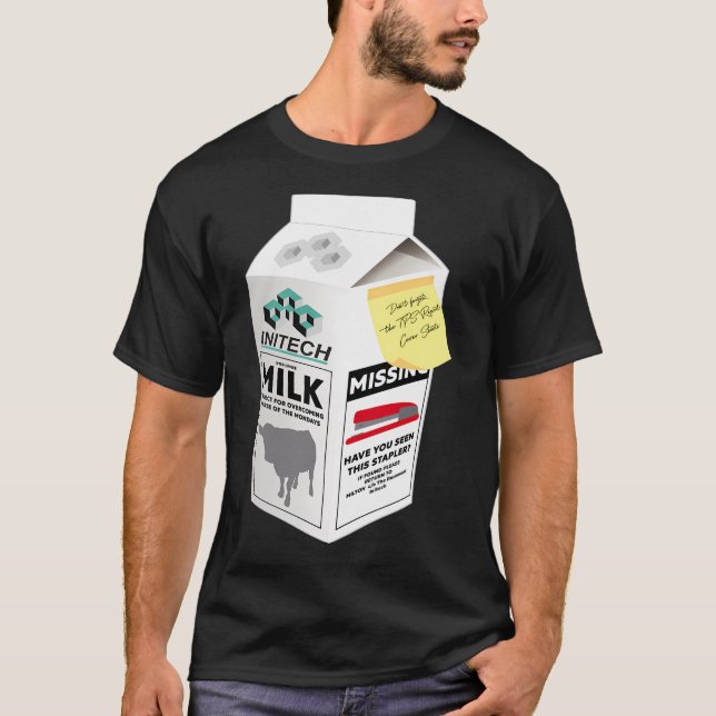 Initech Miltons Missing Red Stapler T-Shirt (Front)