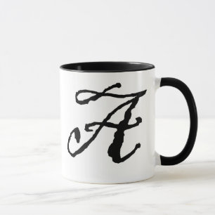 Initial A mug