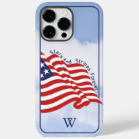 Initial:  American Flag Stars & Stripes Forever