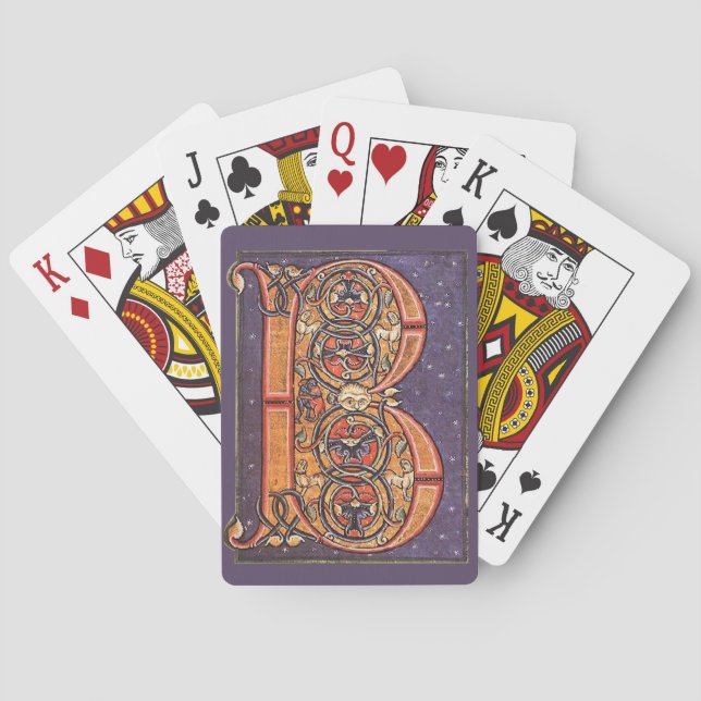 Initial B playing cards (Back)