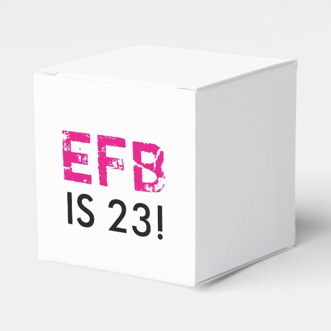 Initial Birthday Favour Box (Front Side)