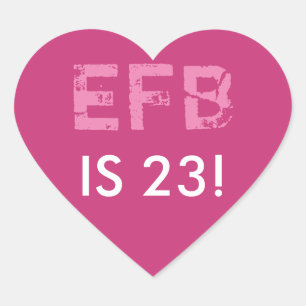 Initial Birthday Heart Sticker