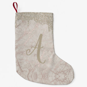 Initial Blush Christmas Stocking