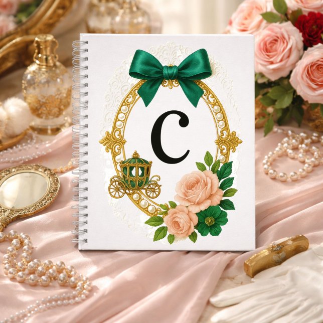 Initial C Bridesmaid Gift Regency Elegant Notebook (Creator Uploaded)