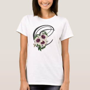 Initial C, Vintage Clematis T-Shirt