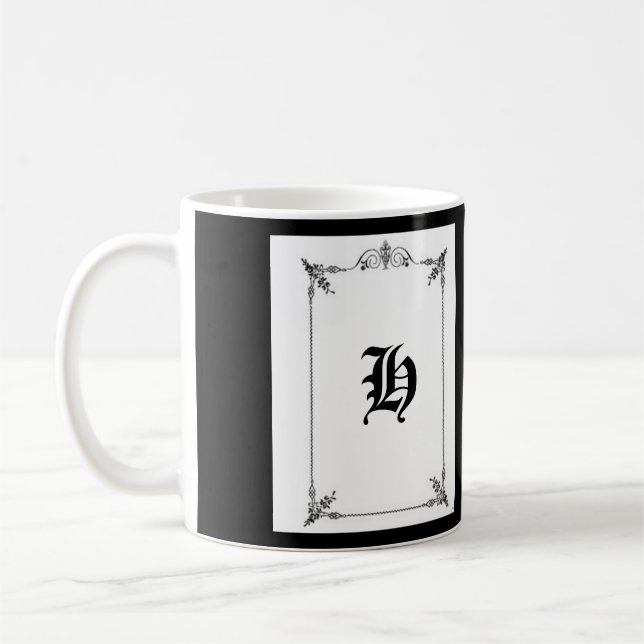 "INITIAL CUSTOMIZED MUG" COFFEE MUG (Left)