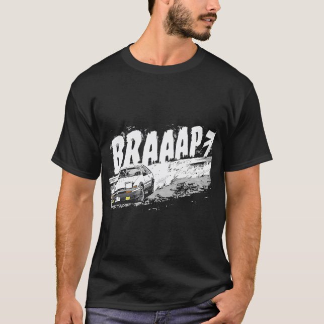 Initial D - Powerslide Mountain Drift Racing  Taku T-Shirt (Front)