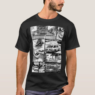 Initial D Racing - Manga Wall Design (Version 2) T-Shirt