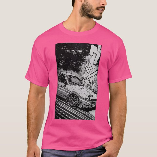 Initial D Toyota Ae86 Drifting T-Shirt (Front)