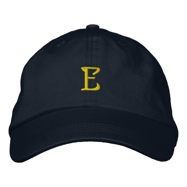 INITIAL "E" Designer Cap (Front)