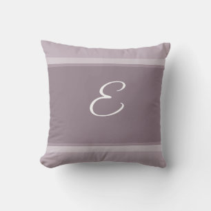 Initial E Letter Elegant Monogram Hand Text Modern Cushion