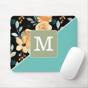 Initial Elegant combination Pattern and colour blu Mouse Mat