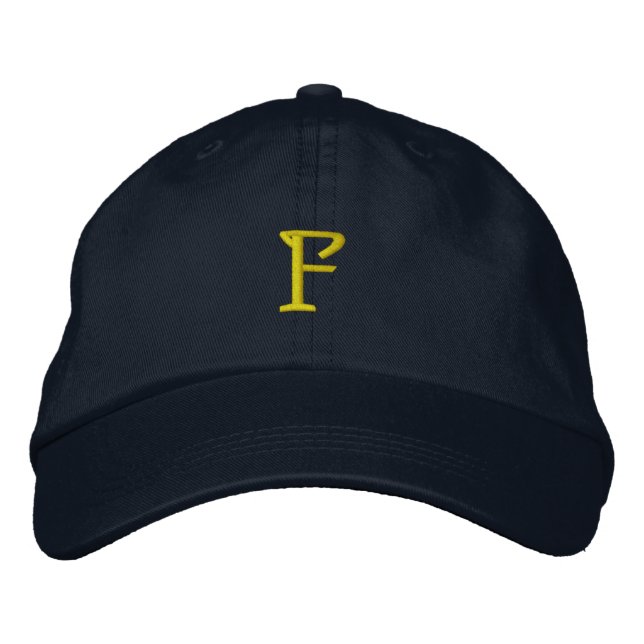 INITIAL "F" Designer Cap (Front)