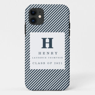 INITIAL GRADUATION blue iPhone 11 Case