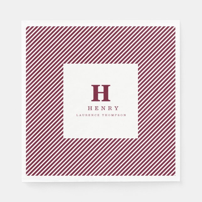 INITIAL GRADUATION PARTY NAPKINS (Front)