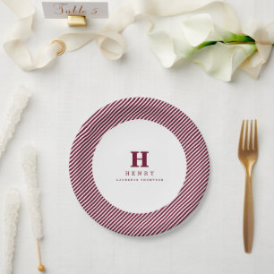 initial GRADUATION PARTY PLATES