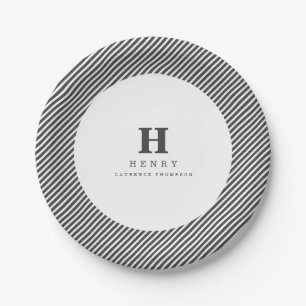 initial GRADUATION PARTY PLATES