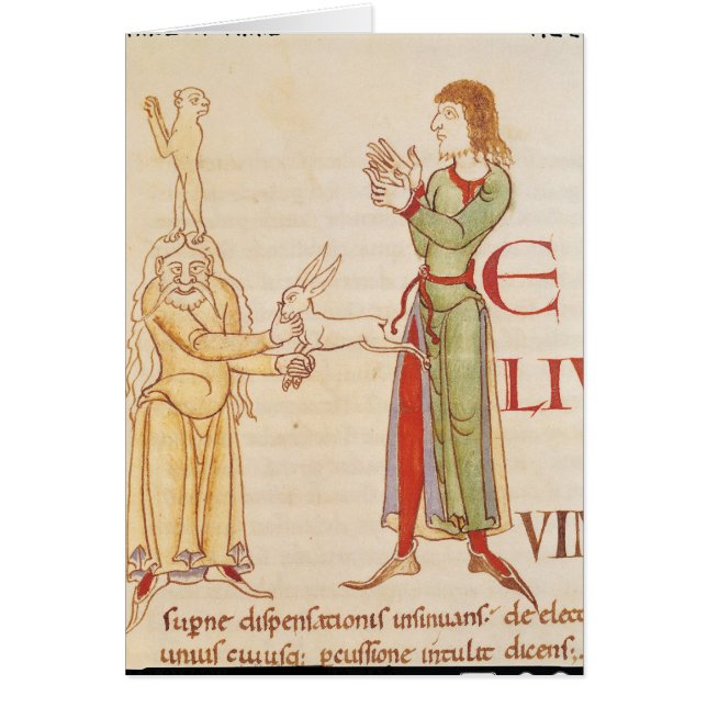 Initial 'H' in the form of two conjurors (Front)