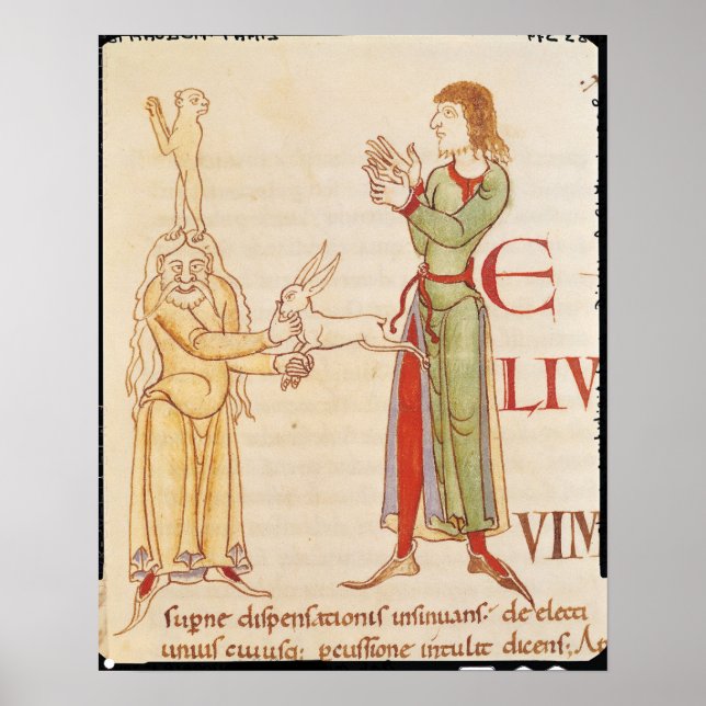 Initial 'H' in the form of two conjurors Poster (Front)